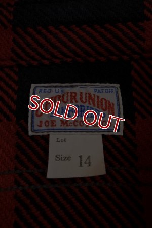 画像14: JOE McCOY 8 HOUR UNION BUFFALO CHECK FLANNEL SHIRT MS17105