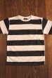 画像1: STUDIO D'ARTISAN TSURI-AMI BORDER T-SHIRT  9910 (IVRxBK) (1)