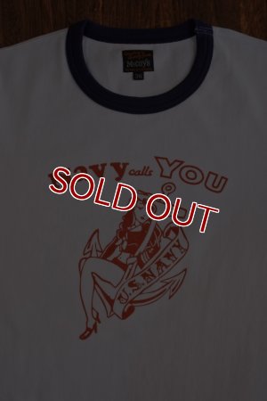 画像3: THE REAL McCOY'S MILITARY TEE / NAVY CALLS YOU MC18006 