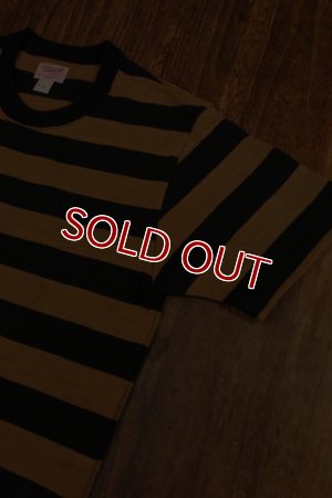 画像4: BUCO STRIPE TEE S/S BC18002 BROWNxBLACK