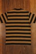 画像2: BUCO STRIPE TEE S/S BC18002 BROWNxBLACK (2)