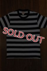 BUCO STRIPE TEE S/S BC18002 WHITExBLACK