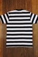 画像2: BUCO STRIPE TEE S/S BC18002 WHITExBLACK (2)