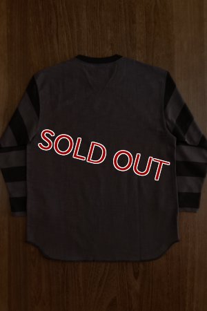 画像4: BUCO STRIPED BASEBALL TEE / FLYING WHEEL BC19003