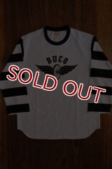 BUCO STRIPED BASEBALL TEE / FLYING WHEEL BC19003