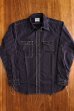 画像1: 8HU INDIGO WABASH STRIPE WORK SHIRT MS19012 (1)