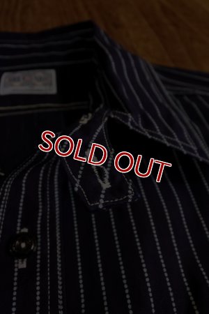 画像5: 8HU INDIGO WABASH STRIPE WORK SHIRT MS19012