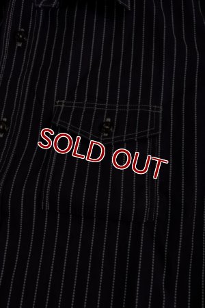 画像6: 8HU INDIGO WABASH STRIPE WORK SHIRT MS19012
