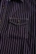 画像6: 8HU INDIGO WABASH STRIPE WORK SHIRT MS19012