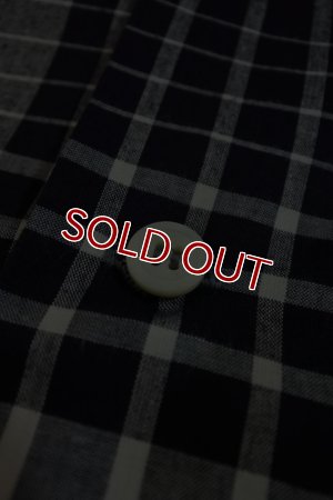 画像6: JOE McCOY INDIGO CHECK OPEN COLLAR SHIRT MS19010