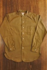 DOUBLE DIAMOND BAND COLLAR SATEEN SHIRT MS20107