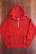 画像1: JOE McCOY 1/4 ZIP SWEATSHIRT MC18113 RED (1)