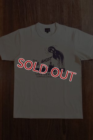 画像1: THE REAL McCOY'S MILITARY TEE / THE BLUE GHOST MC24010