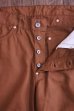 画像4: JOE McCOY 8 HOUR UNION BROWN CANVAS WAIST OVERALLS MP16031