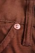 画像9: JOE McCOY 8 HOUR UNION BROWN CANVAS WAIST OVERALLS MP16031