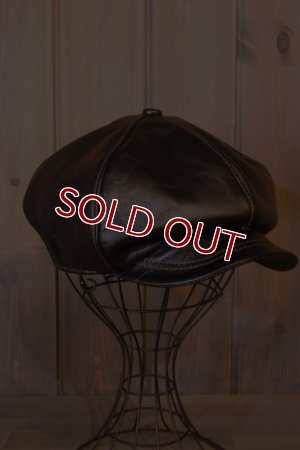 画像1: JOE McCOY HORSEHIDE NEWSBOY CAP MA24108