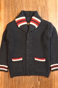 JOE McCOY STRIPED SHAWL COLLAR CARDIGAN MC24111