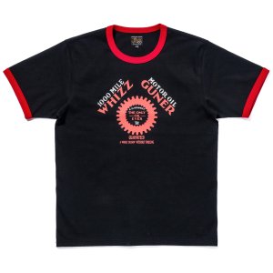 画像1: JOE McCOY TEE / WHIZZ GUNNER MC25016 BLACKx RED