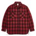 画像1: JOE McCOY 8HU TWISTED-YARN BUFFALO CHECK SHIRT MS24102 (1)