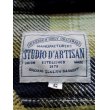 画像9: STUDIO D'ARTISAN INDIGO CHECK WORK SHIRT 5538 (YELLOW) (9)