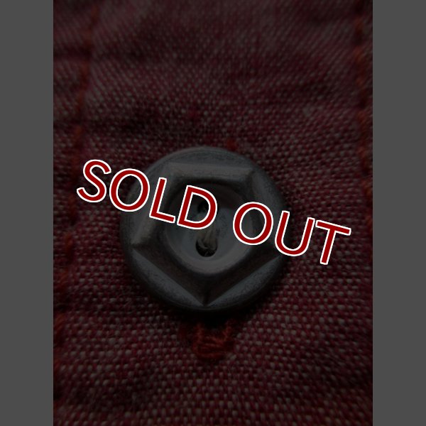 画像7: STUDIO D'ARTISAN CHAMBRAY L/S WORK SHIRT 5506 (RED) (7)