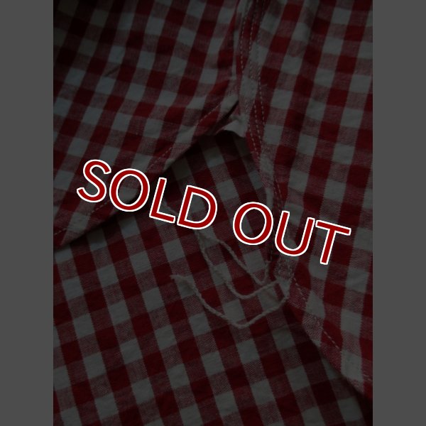 画像7: JOE McCOY 8 HOUR UNION GINGHAM CHECK SHIRT S/S Lot.902W MS14035 (RED) (7)