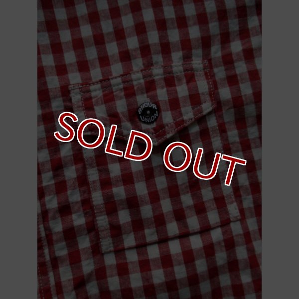 画像4: JOE McCOY 8 HOUR UNION GINGHAM CHECK SHIRT S/S Lot.902W MS14035 (RED) (4)