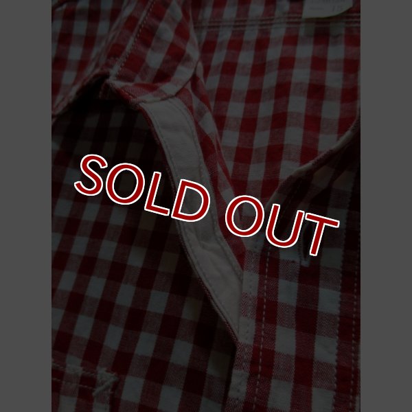 画像6: JOE McCOY 8 HOUR UNION GINGHAM CHECK SHIRT S/S Lot.902W MS14035 (RED) (6)