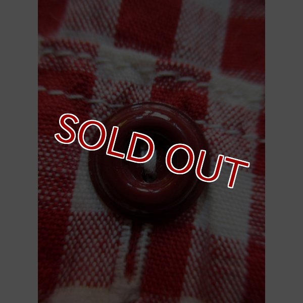画像11: JOE McCOY 8 HOUR UNION GINGHAM CHECK SHIRT S/S Lot.902W MS14035 (RED) (11)