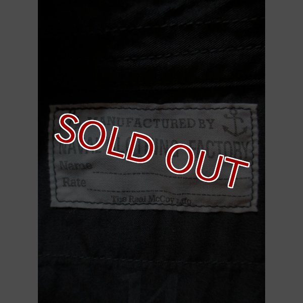 画像11: THE REAL McCOY'S KHAKI SHIRT DYED BLACK MS15001 (11)