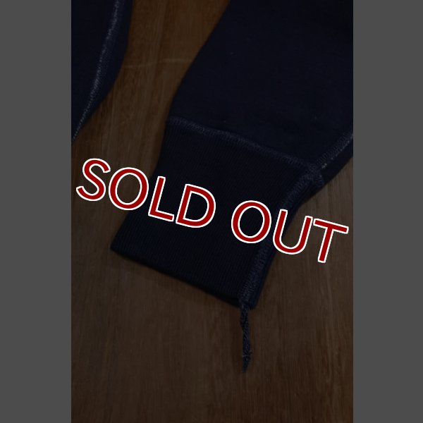 画像5: STUDIO D'ARTISAN 先染めインディゴ 吊り編み トレーナー  (5)