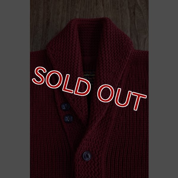 画像5: JOE McCOY SHAWL COLLAR CARDIGAN・MC11141 (BURGUNDY) (5)