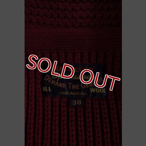 画像12: JOE McCOY SHAWL COLLAR CARDIGAN・MC11141 (BURGUNDY) (12)