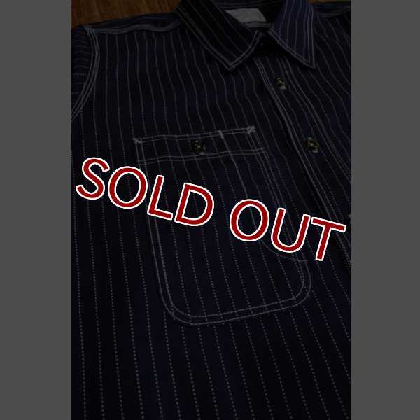 画像9: JOE McCOY 8 HOUR UNION WABASH STRIPE SHIRT MS16121 (9)