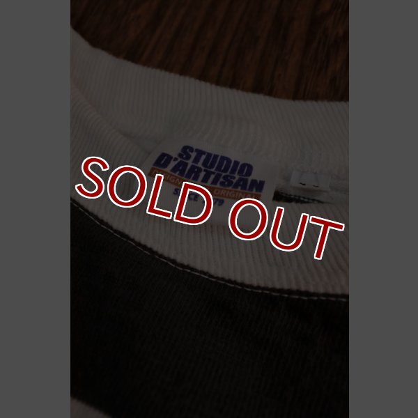 画像7: STUDIO D'ARTISAN TSURI-AMI BORDER T-SHIRT  9796 (WHxBK) (7)