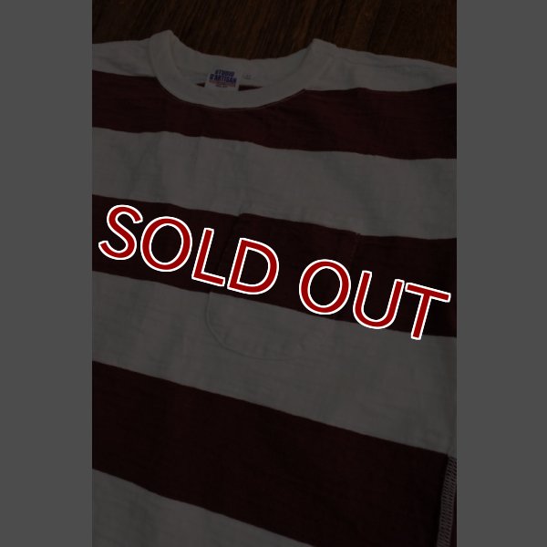 画像3: STUDIO D'ARTISAN TSURI-AMI BORDER T-SHIRT  9796 (WHxBG) (3)