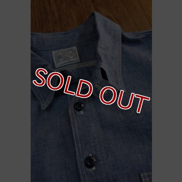 画像7: JOE McCOY 8 HOUR UNION CHAMBRAY PULLOVER SHIRT MS17038 (7)