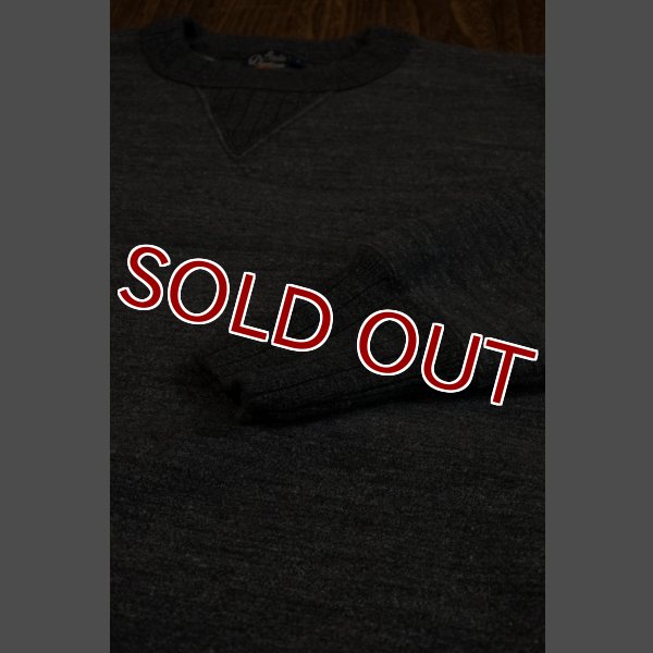 画像4: STUDIO D'ARTISAN スヴィンゴールド吊編みスエット 9885 (杢BLACK) (4)