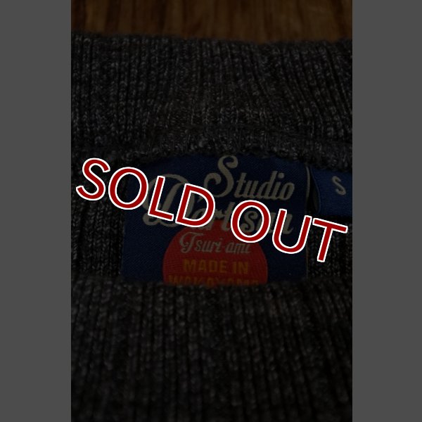 画像10: STUDIO D'ARTISAN スヴィンゴールド吊編みスエット 9885 (杢BLACK) (10)