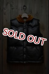 画像: JOE McCOY MOUTON COLLAR HORSEHIDE DOWN VEST MJ17123