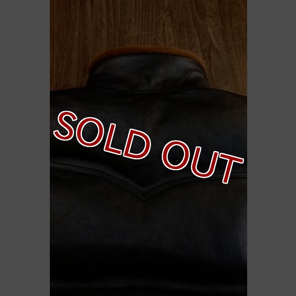 画像5: JOE McCOY MOUTON COLLAR HORSEHIDE DOWN VEST MJ17123 (5)