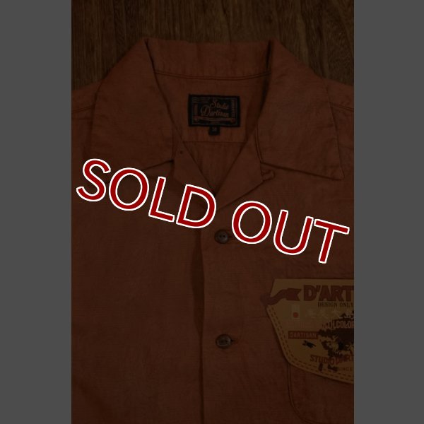 画像6: STUDIO D'ARTISAN AMAMI-OSHIMA TECHIGIZOME OPEN SHIRT 5611 (6)