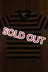 画像: BUCO STRIPE TEE S/S BC18002 BROWNxBLACK