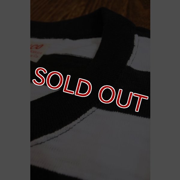 画像5: BUCO STRIPE TEE S/S BC18002 WHITExBLACK (5)