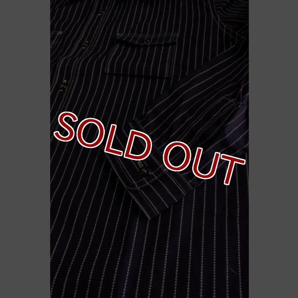 画像3: 8HU INDIGO WABASH STRIPE WORK SHIRT MS19012 (3)