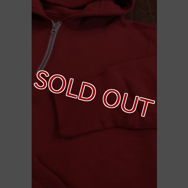 画像5: JOE McCOY 1/4 ZIP SWEATSHIRT MC18113 RED (5)