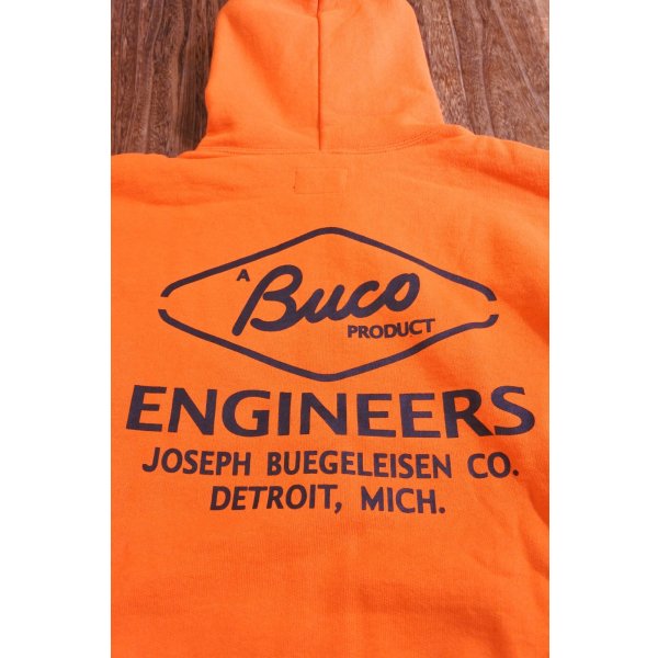 画像4:  BUCO F/Z PARKA / ENGINEER ORANGE x BLACK BC23102 (4)