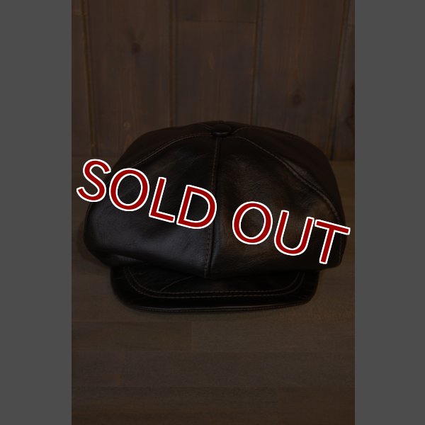 画像4: JOE McCOY HORSEHIDE NEWSBOY CAP MA24108 (4)