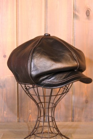 画像: JOE McCOY HORSEHIDE NEWSBOY CAP MA24108