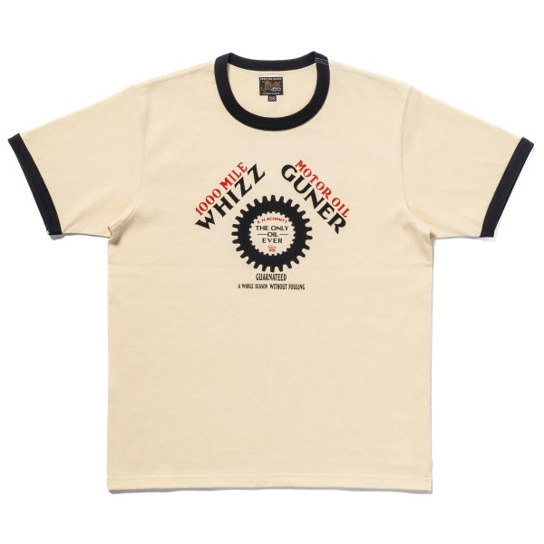 画像1: JOE McCOY TEE / WHIZZ GUNNER MC25016 ECRUxBLACK (1)